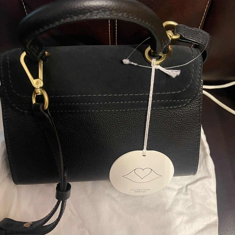 Sold———-///See By Chloe Joan Black Leather Crossbody Bag - Picture 7 of 7